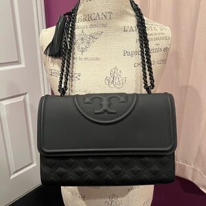 Tory Burch Black Quilted Shoulder Bag